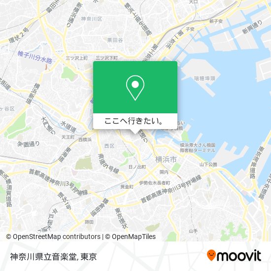 神奈川県立音楽堂地図