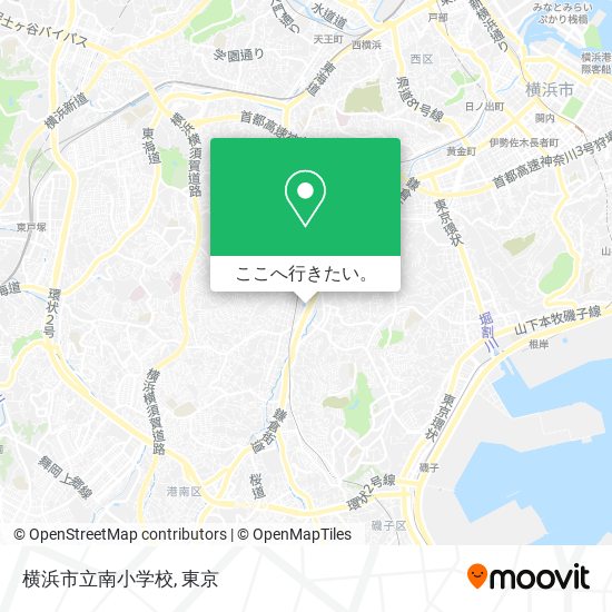 横浜市立南小学校地図