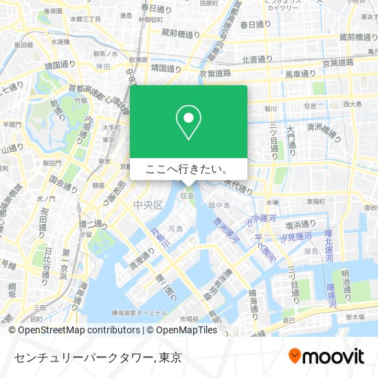 センチュリーパークタワー地図