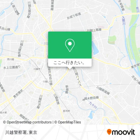川越警察署地図