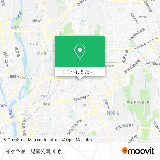 柏ケ谷第二児童公園地図