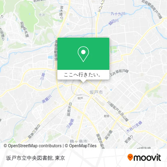 坂戸市立中央図書館地図