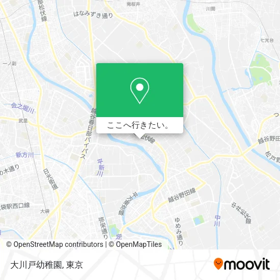 大川戸幼稚園地図