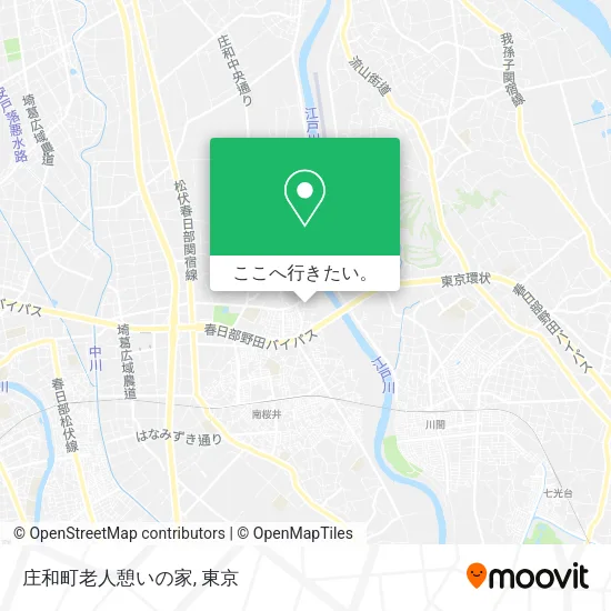 庄和町老人憩いの家地図