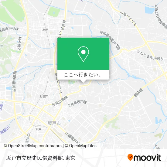 坂戸市立歴史民俗資料館地図