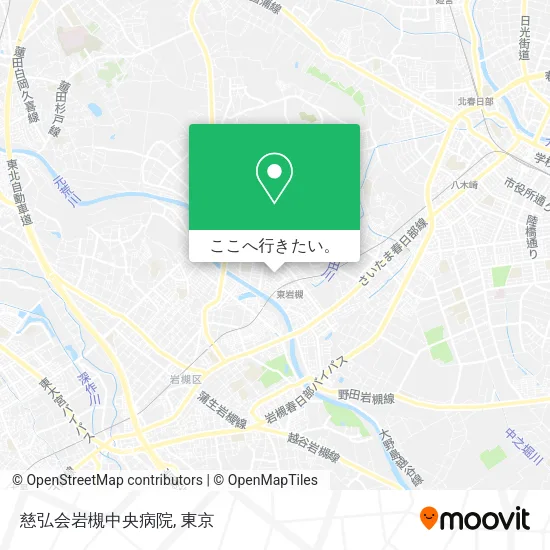 慈弘会岩槻中央病院地図