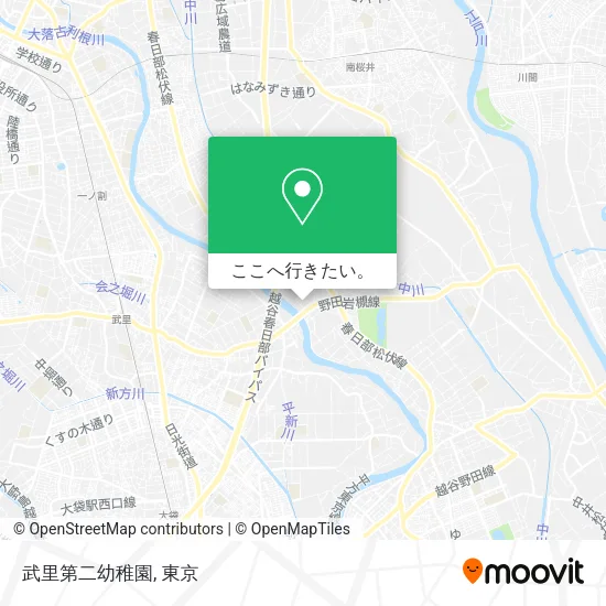 武里第二幼稚園地図