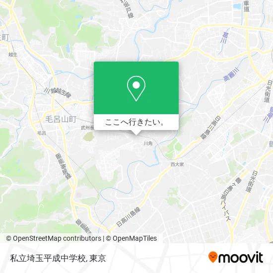 私立埼玉平成中学校地図