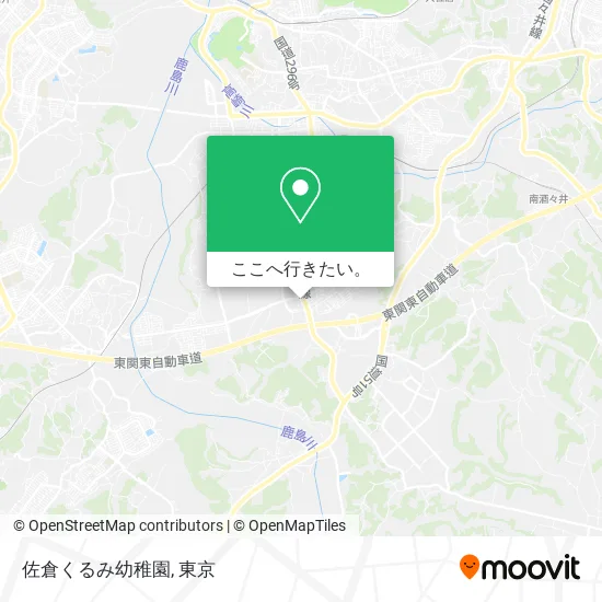 佐倉くるみ幼稚園地図