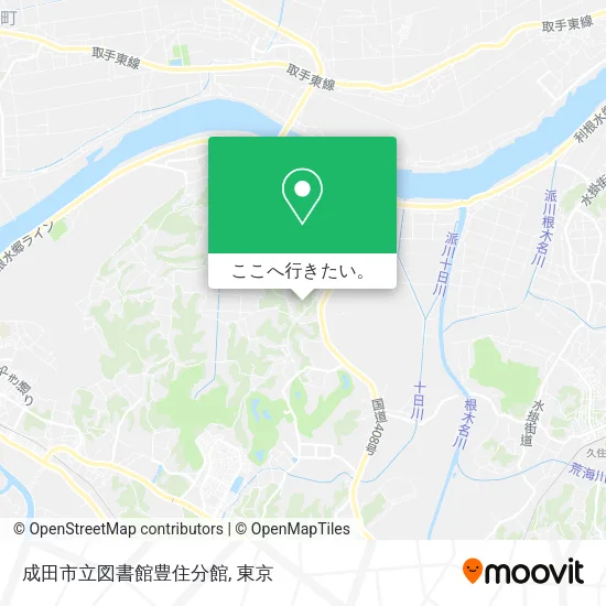 成田市立図書館豊住分館地図