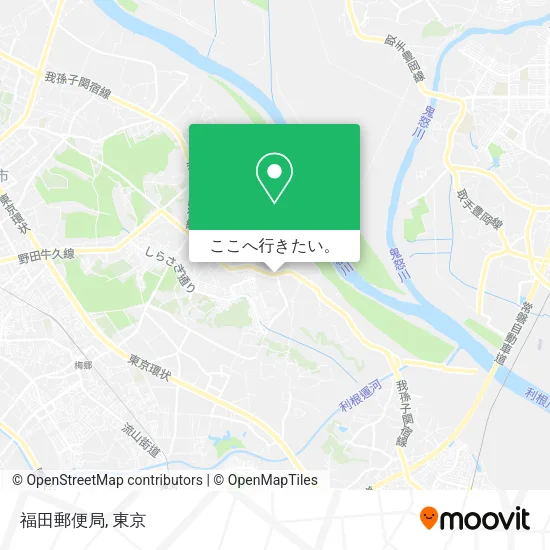 福田郵便局地図