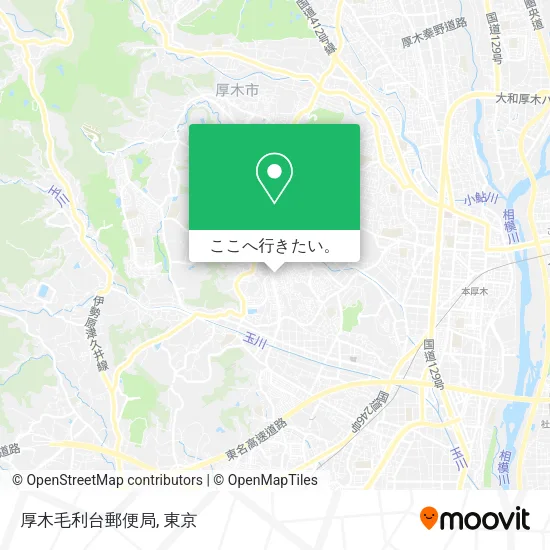 厚木毛利台郵便局地図