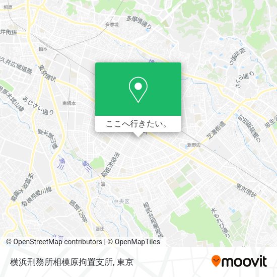 横浜刑務所相模原拘置支所地図