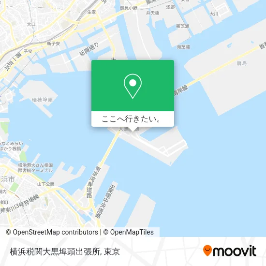 横浜税関大黒埠頭出張所地図