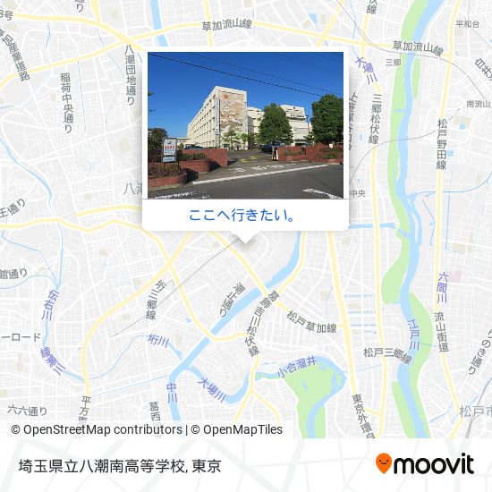埼玉県立八潮南高等学校地図