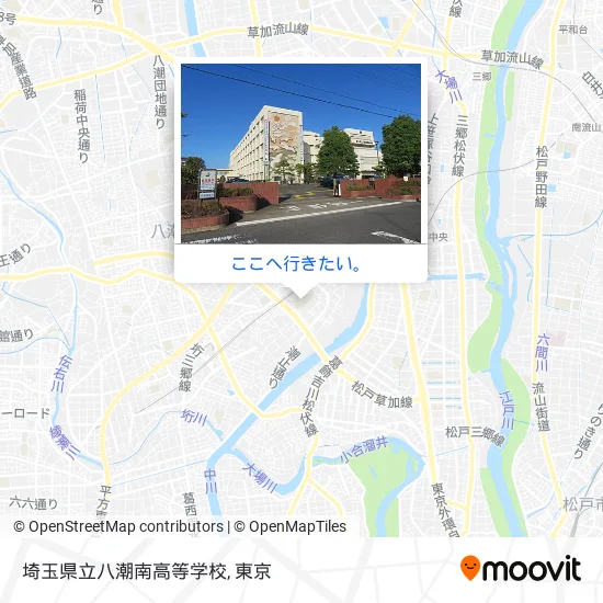 埼玉県立八潮南高等学校地図