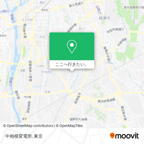 中相模変電所地図