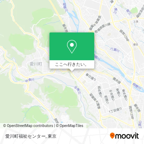 愛川町福祉センター地図