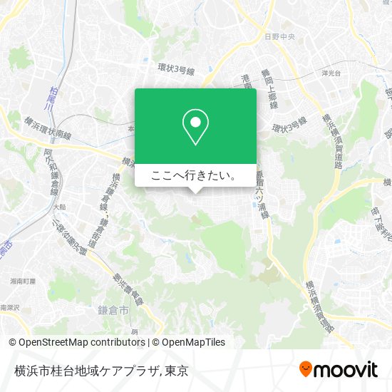 横浜市桂台地域ケアプラザ地図