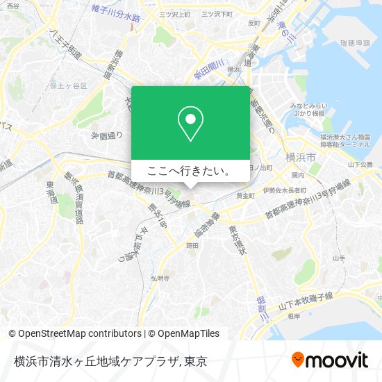 横浜市清水ヶ丘地域ケアプラザ地図