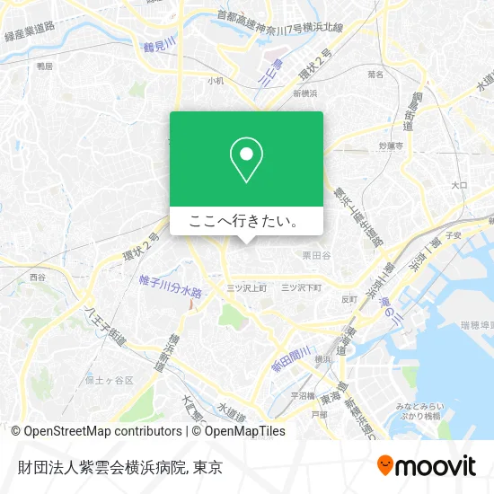 財団法人紫雲会横浜病院地図