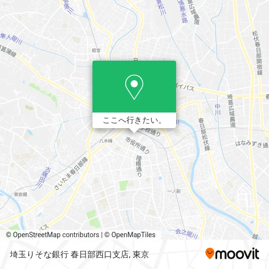 埼玉りそな銀行 春日部西口支店地図