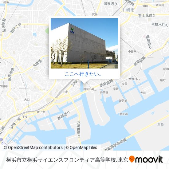 横浜市立横浜サイエンスフロンティア高等学校地図