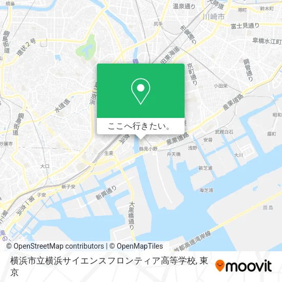 横浜市立横浜サイエンスフロンティア高等学校地図