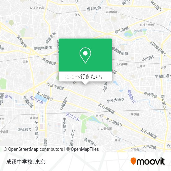 成蹊中学校地図