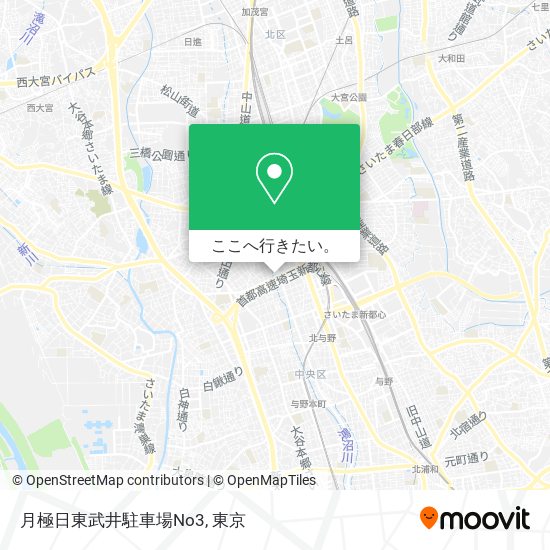 月極日東武井駐車場No3地図