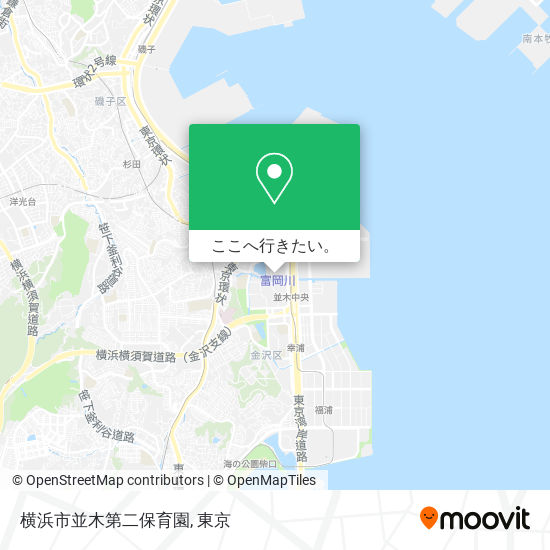 横浜市並木第二保育園地図