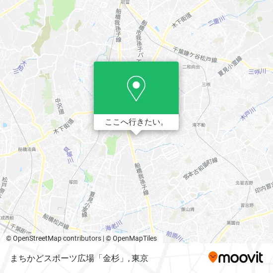 まちかどスポーツ広場「金杉」地図