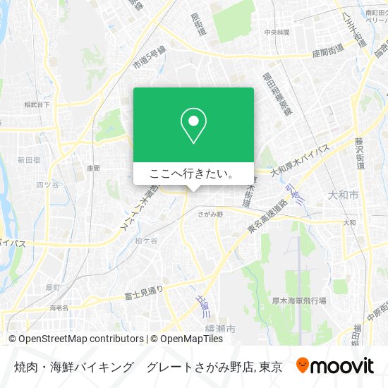 焼肉・海鮮バイキング　グレートさがみ野店地図