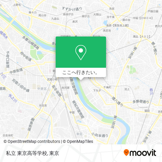 私立 東京高等学校地図