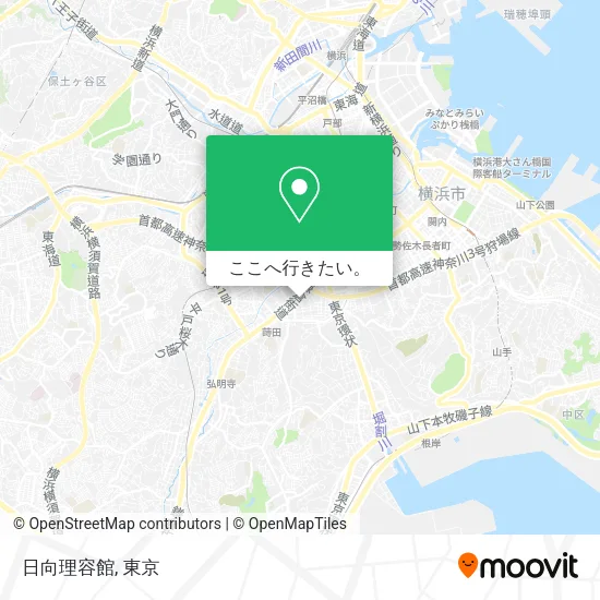 日向理容館地図