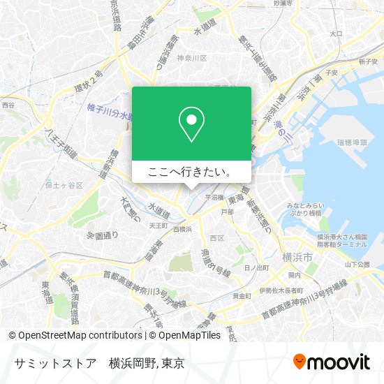 サミットストア　横浜岡野地図