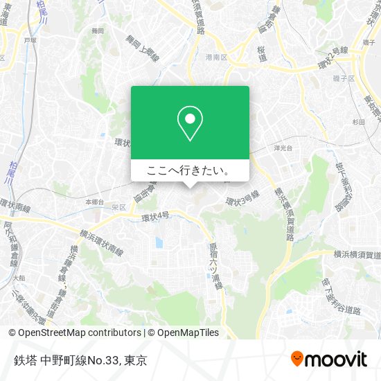 鉄塔 中野町線No.33地図