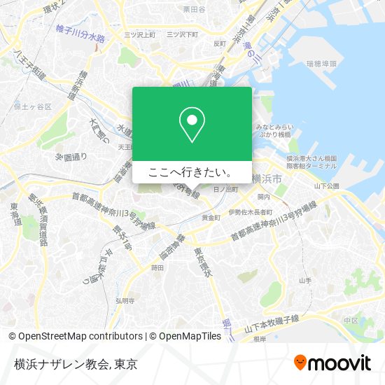 横浜ナザレン教会地図