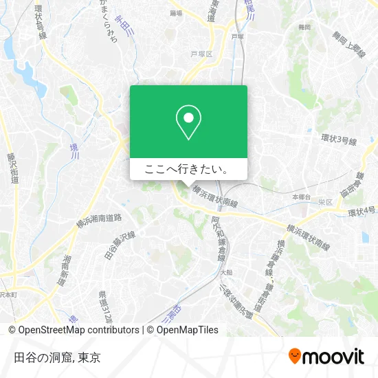 田谷の洞窟地図