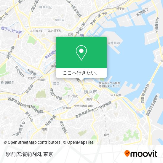 駅前広場案内図地図