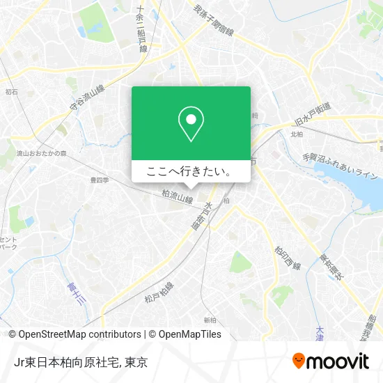 Jr東日本柏向原社宅地図