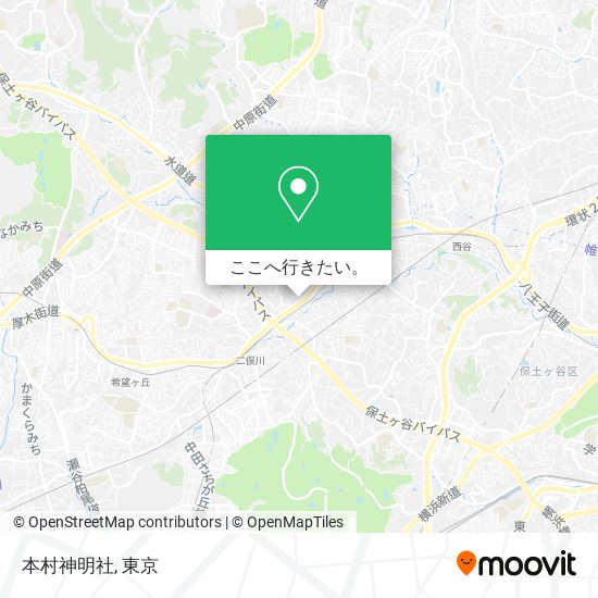 本村神明社地図