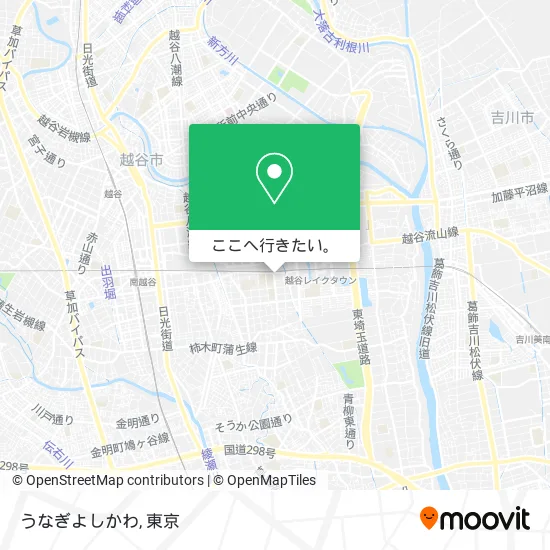 うなぎよしかわ地図