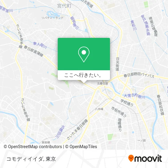 コモディイイダ地図