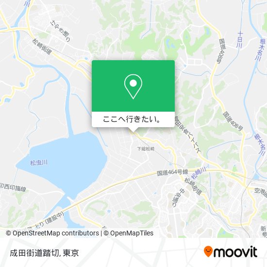 成田街道踏切地図
