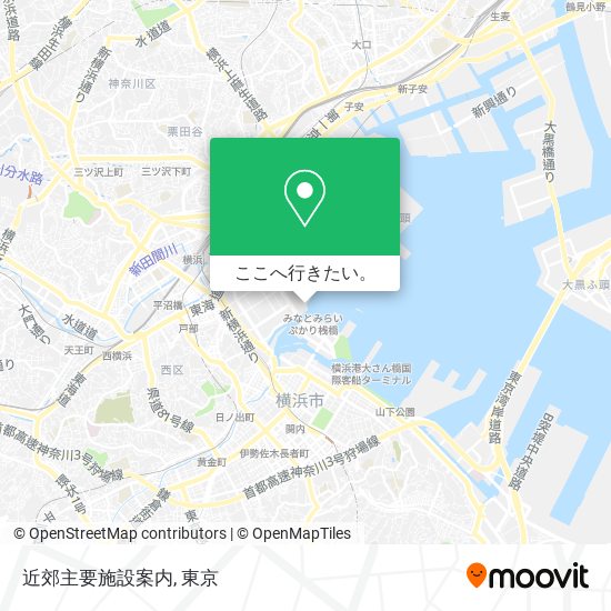 近郊主要施設案内地図