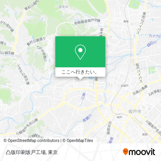 凸版印刷坂戸工場地図
