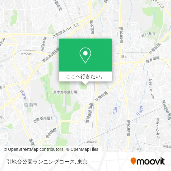引地台公園ランニングコース地図
