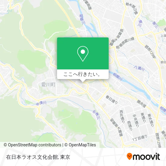 在日本ラオス文化会館地図