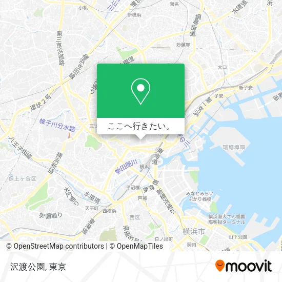 沢渡公園地図
